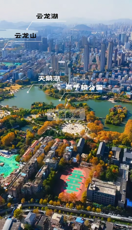 云龙山和云龙湖山水相连，加起来构成5A级景